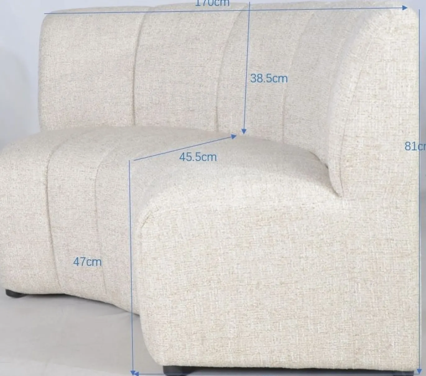 DÉJA Eetkamerbank Filo Rond Taupe