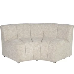 DÉJA Eetkamerbank Kent Rond Beige Chenille