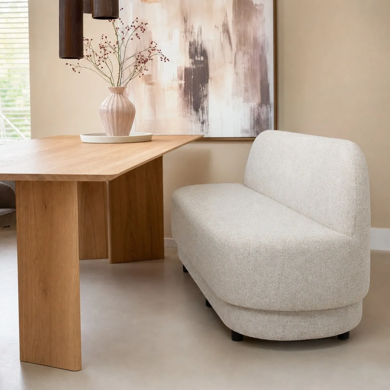 DÉJA Eetkamerbank Moose Beige 200cm