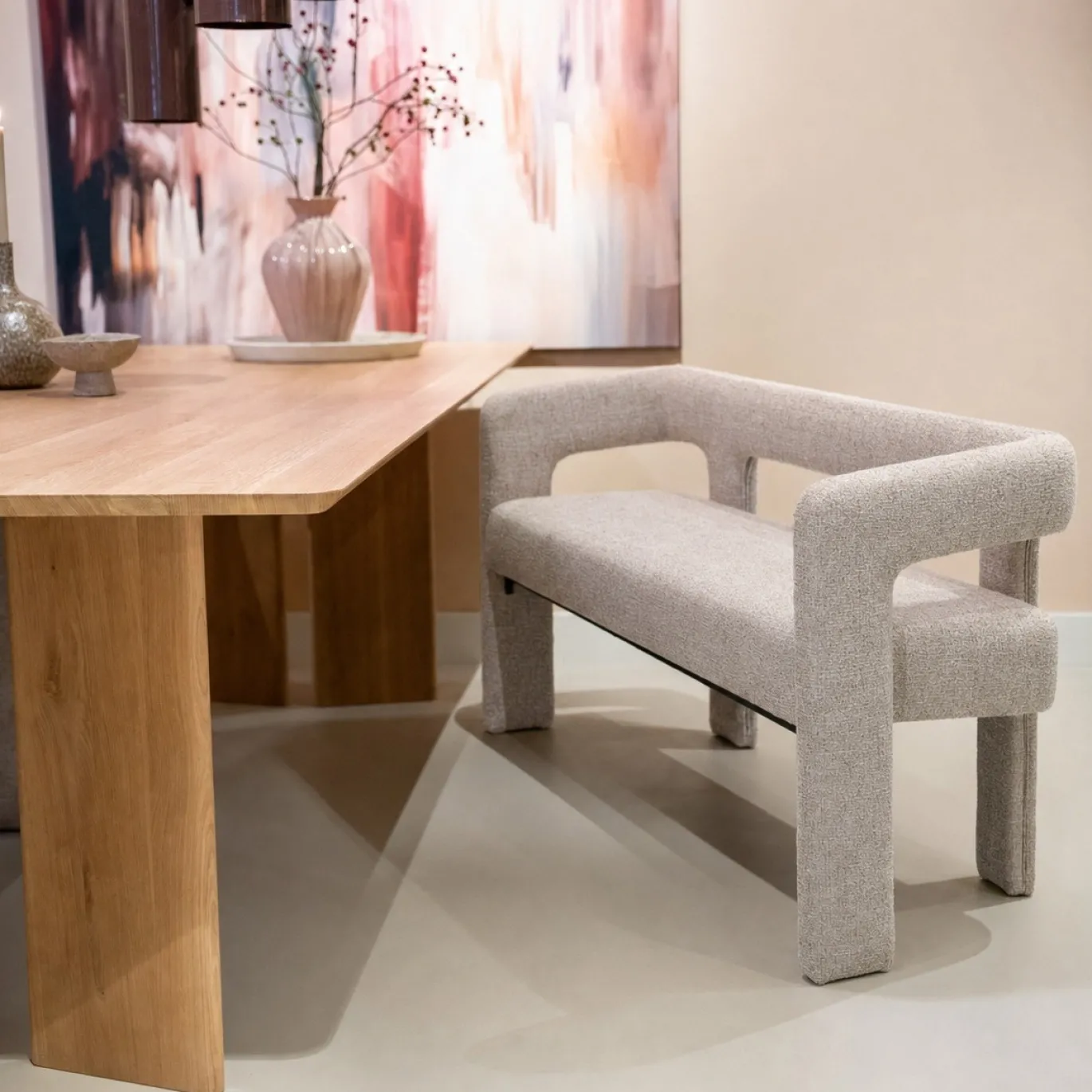 DÉJA Eetkamerbank Seto Beige 160cm