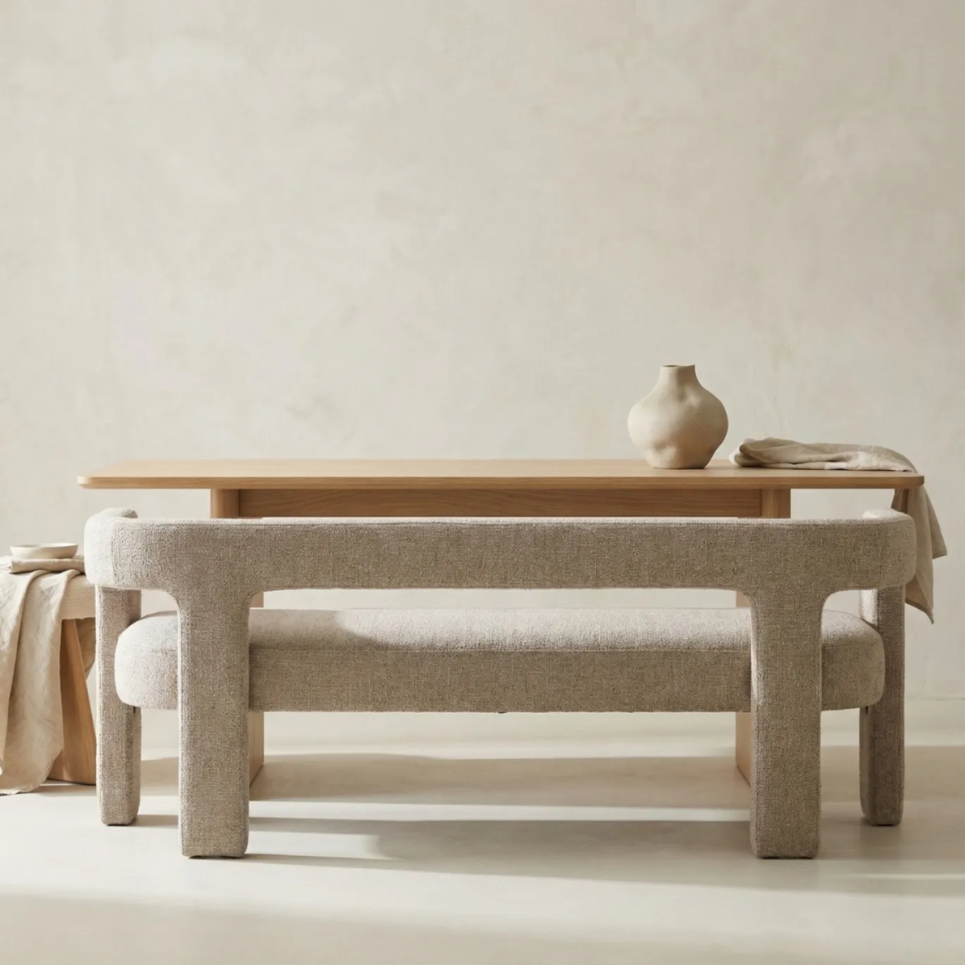 DÉJA Eetkamerbank Seto Beige 180cm