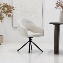 DÉJA Eetkamerstoel Celeste Beige Draaibaar