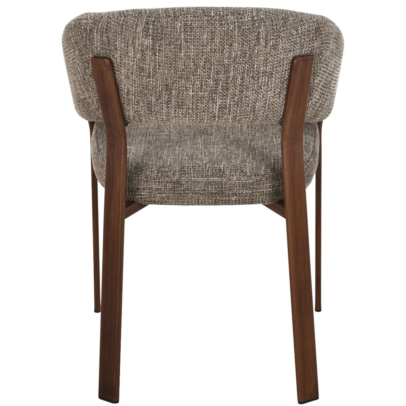 DÉJA Eetkamerstoel Chera Taupe/Walnoot