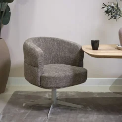 DÉJA Eetkamerstoel Coria Taupe/Beige Draaibaar