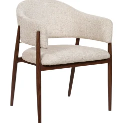 DÉJA Eetkamerstoel Dénia Beige/Walnoot