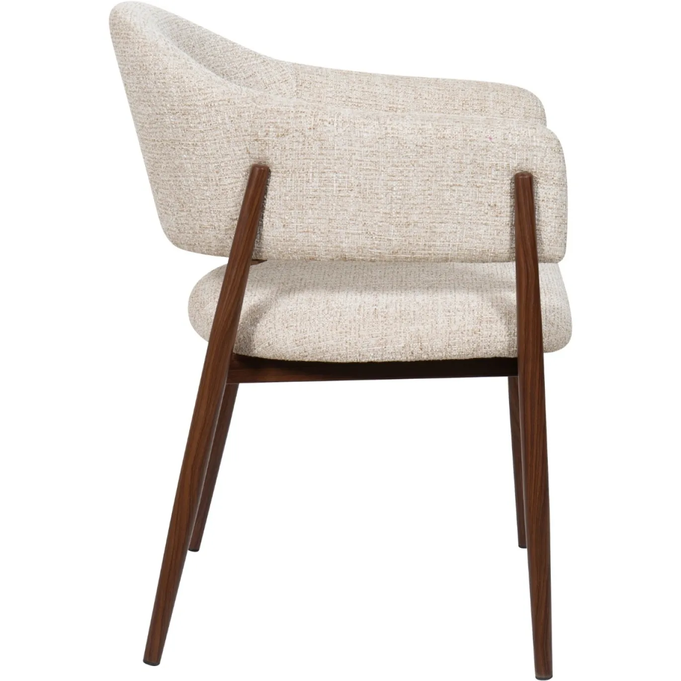 DÉJA Eetkamerstoel Dénia Beige/Walnoot