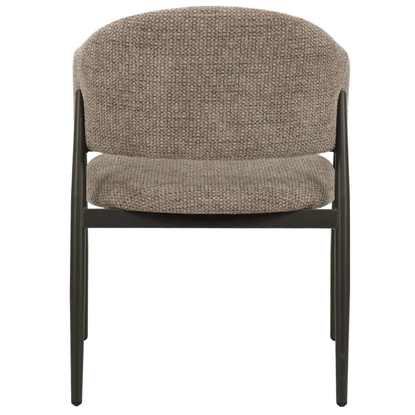 DÉJA Eetkamerstoel Dénia Chenille Taupe/Brons