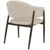 DÉJA Eetkamerstoel Dénia Chenille Beige/Walnoot