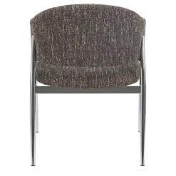 DÉJA Eetkamerstoel Dénia Donkerbruin/Chrome