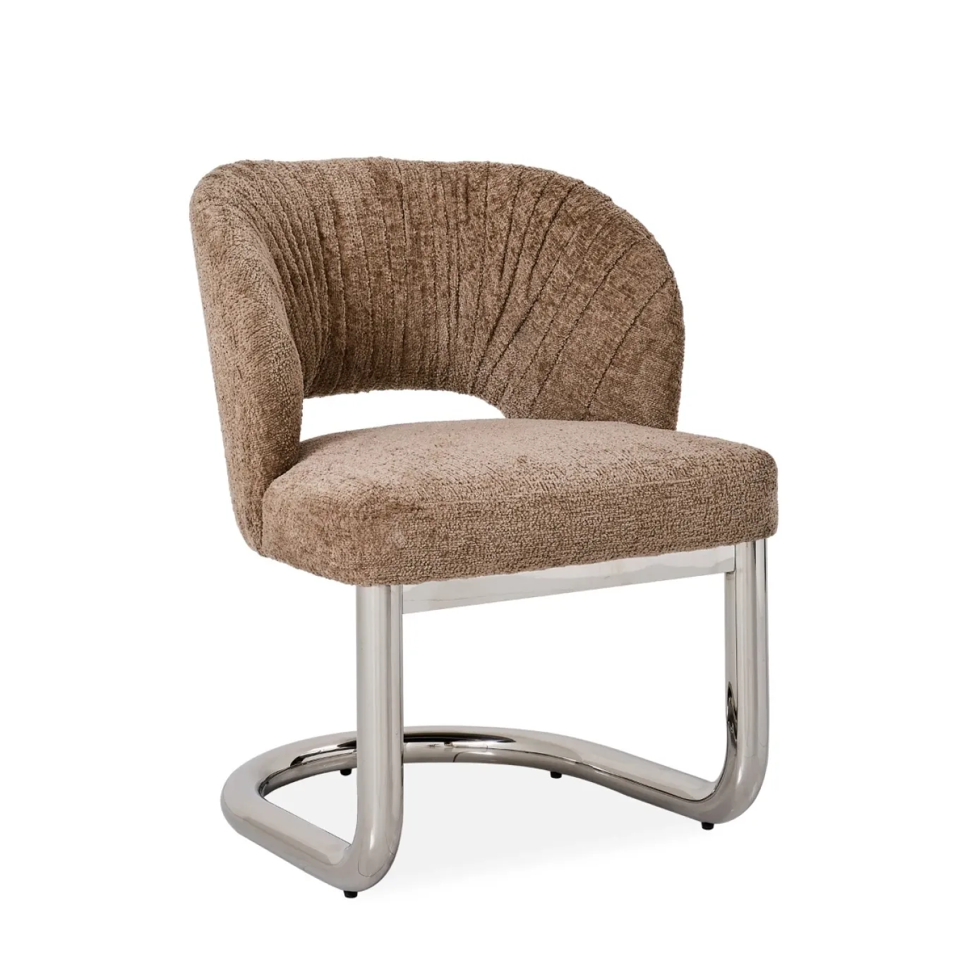 DÉJA Eetkamerstoel Dovre Taupe/Chrome