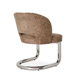 DÉJA Eetkamerstoel Dovre Taupe/Chrome