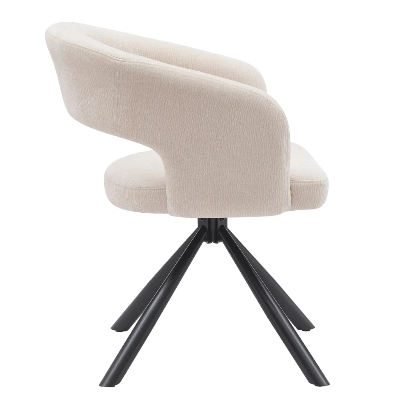 DÉJA Eetkamerstoel Elle Beige Draaibaar
