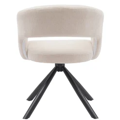DÉJA Eetkamerstoel Elle Beige Draaibaar