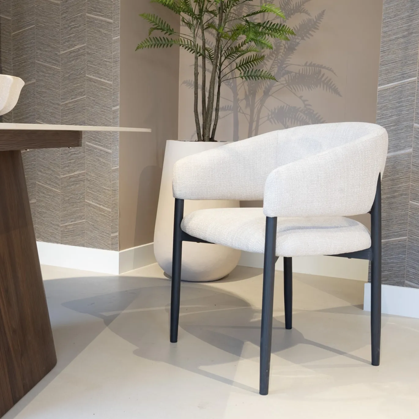 DÉJA Eetkamerstoel Elora Beige/Zwart