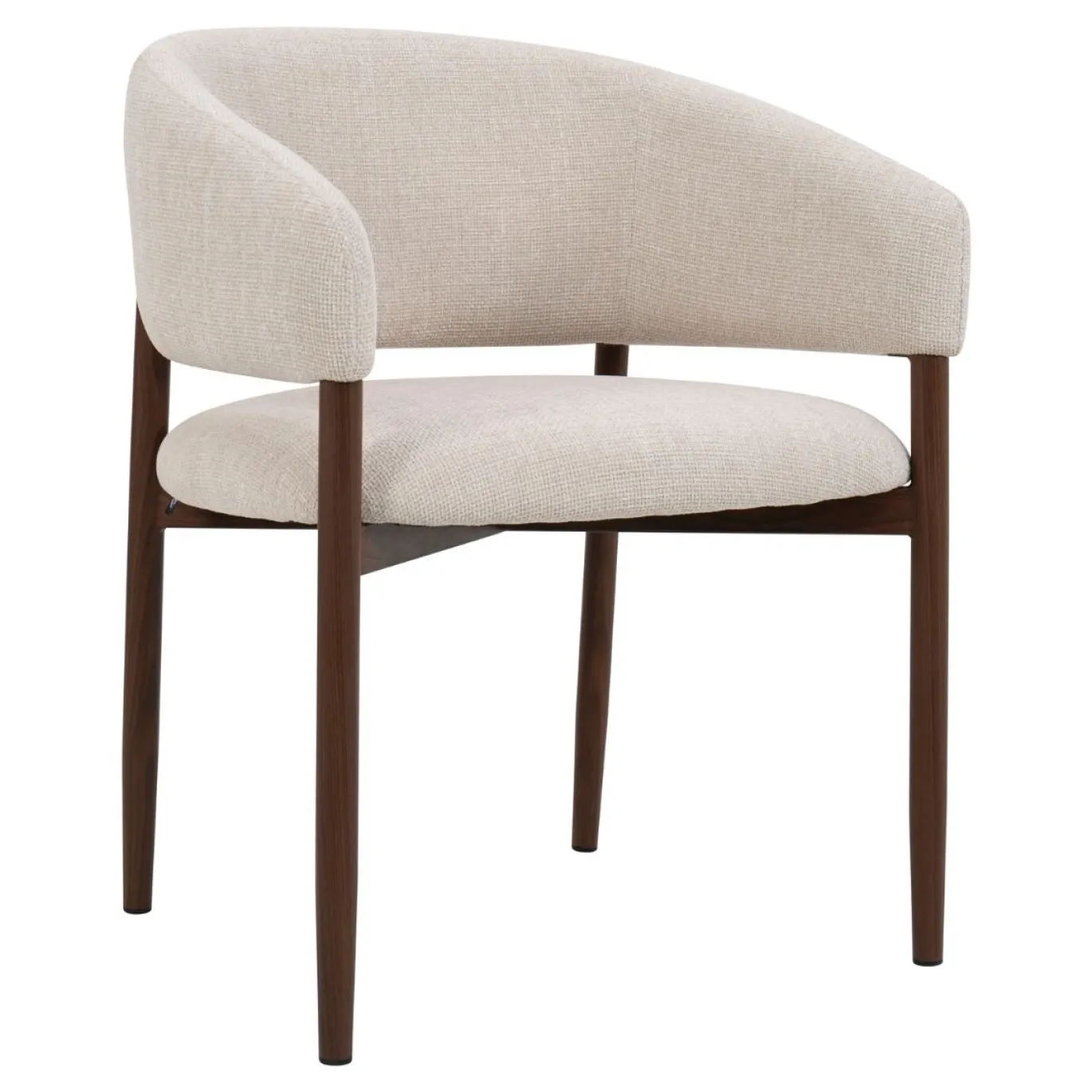 DÉJA Eetkamerstoel Elora Beige/Walnoot