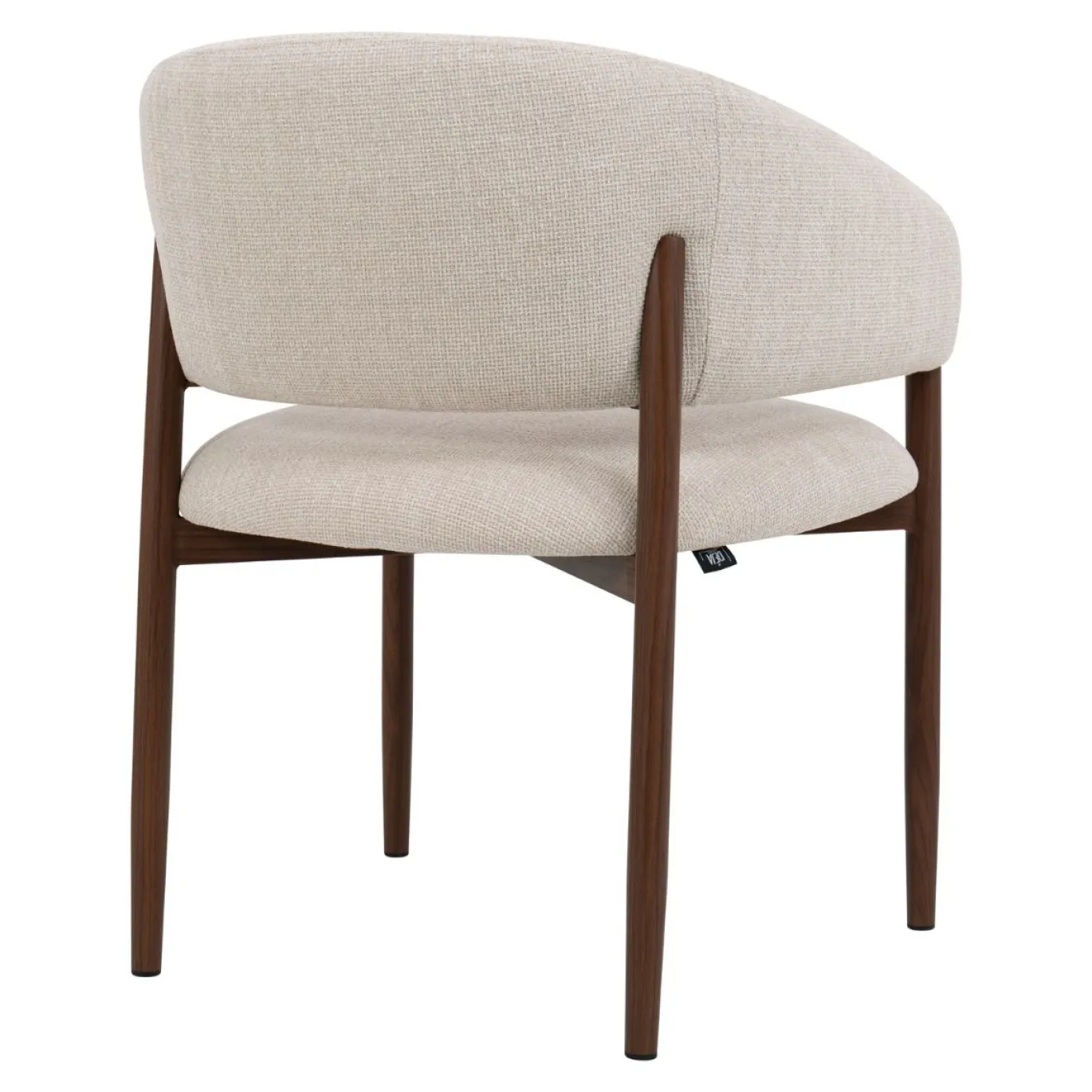 DÉJA Eetkamerstoel Elora Beige/Walnoot