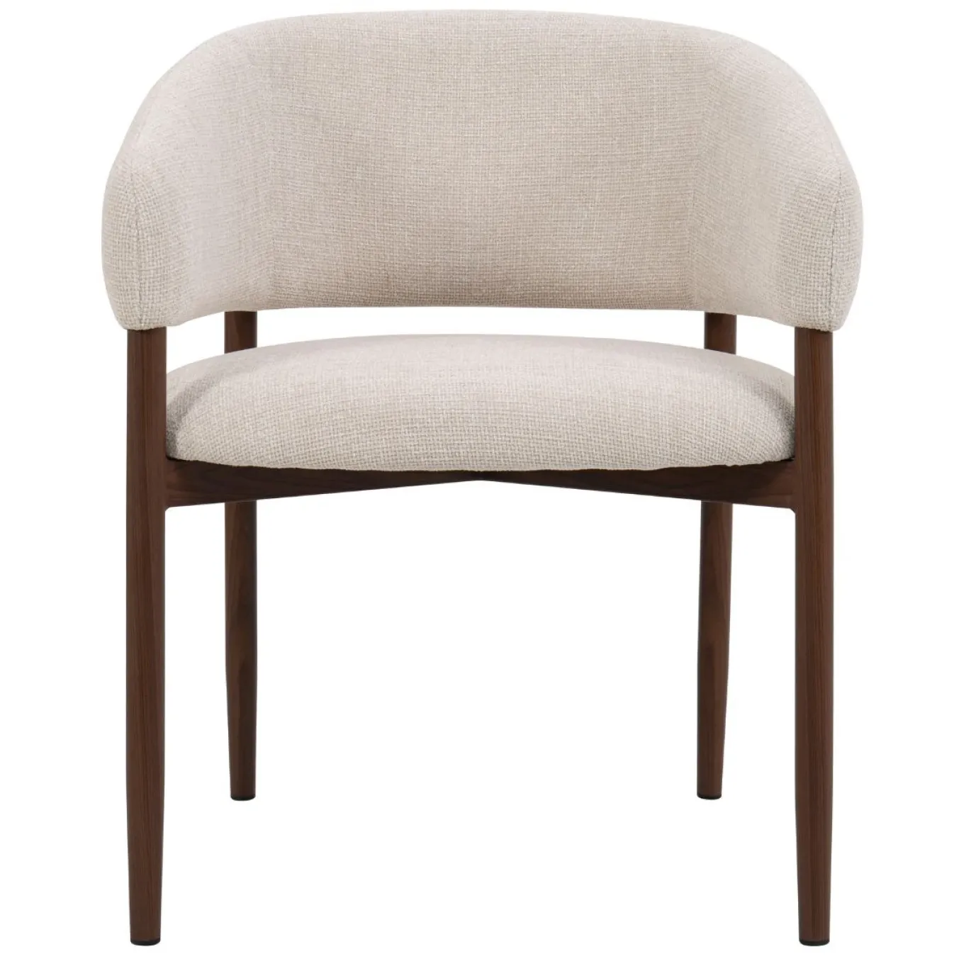 DÉJA Eetkamerstoel Elora Beige/Walnoot