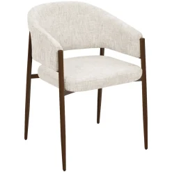 DÉJA Eetkamerstoel Elvia Beige/Walnoot