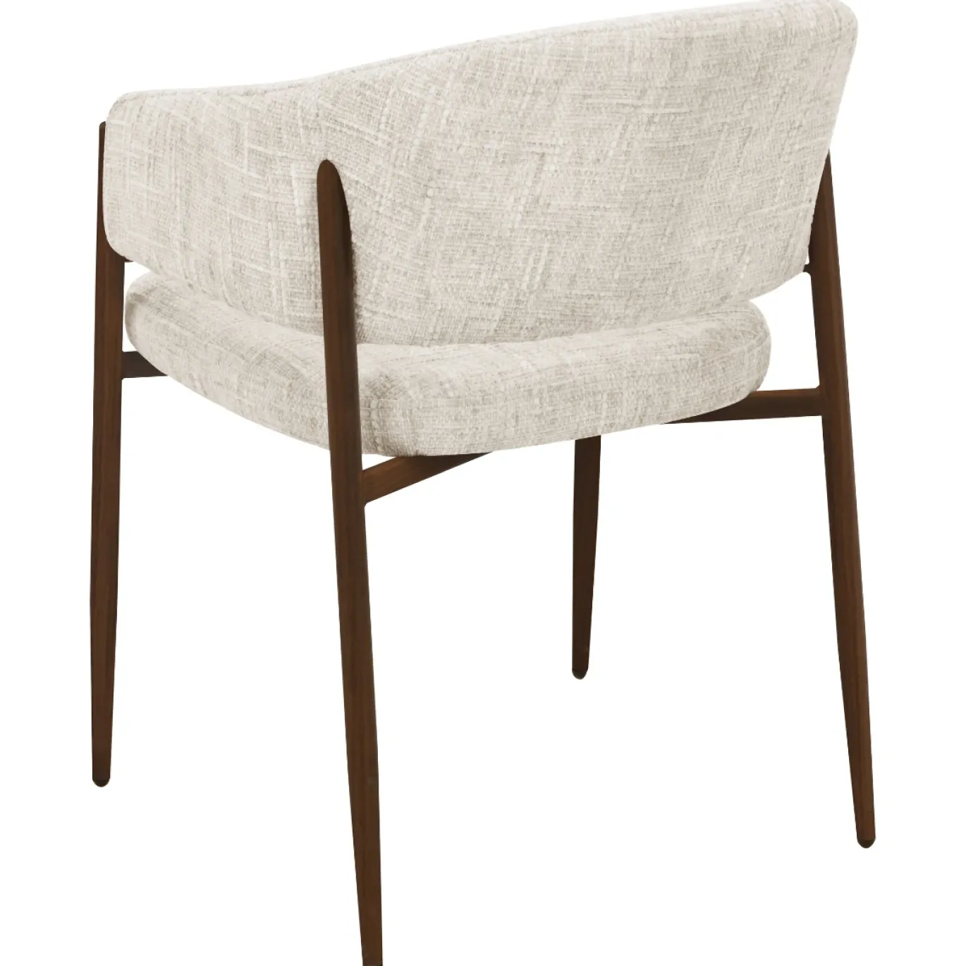 DÉJA Eetkamerstoel Elvia Beige/Walnoot