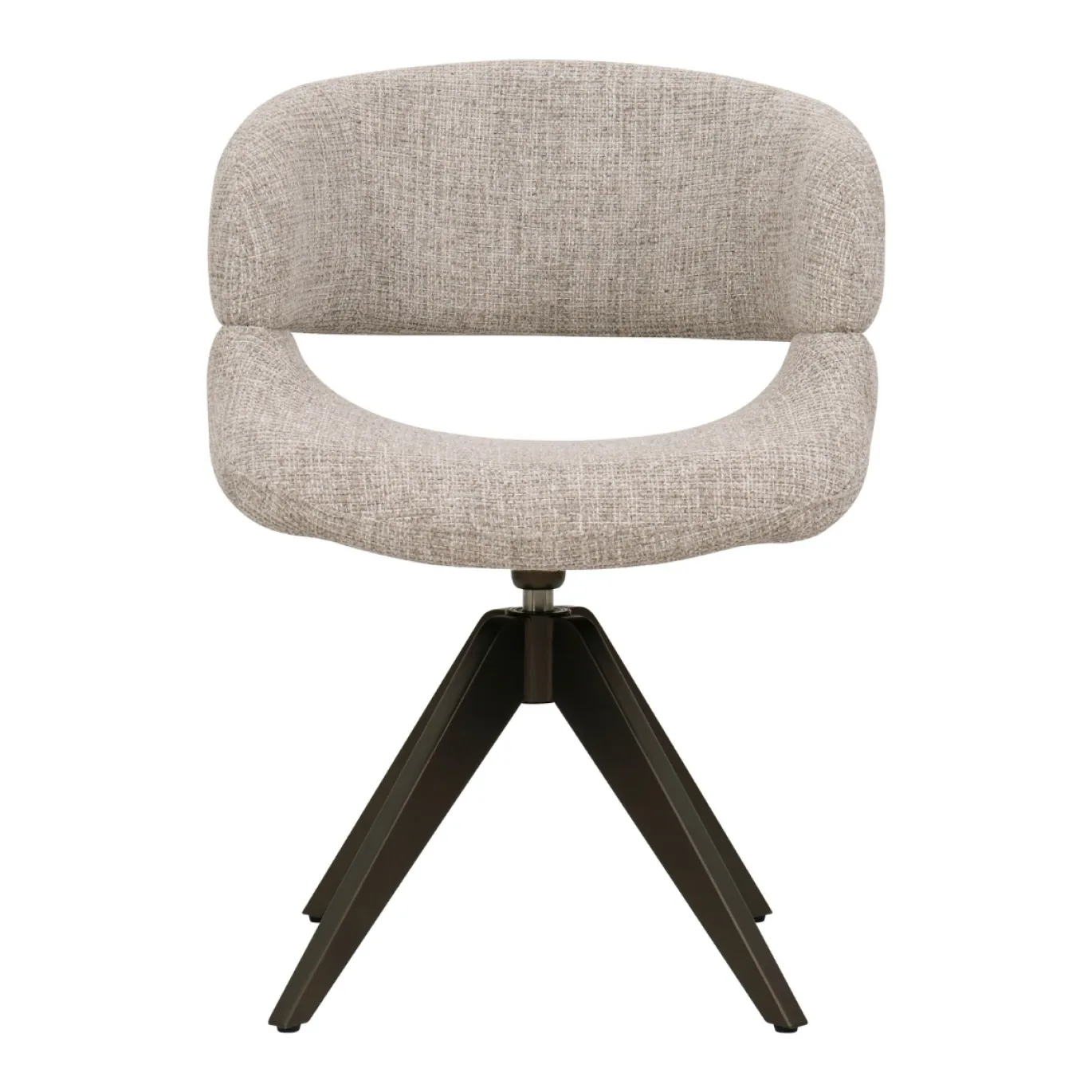 DÉJA Eetkamerstoel Foss Beige/Anodic Brown Draaibaar