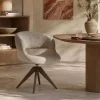 DÉJA Eetkamerstoel Foss Beige/Walnoot Draaibaar
