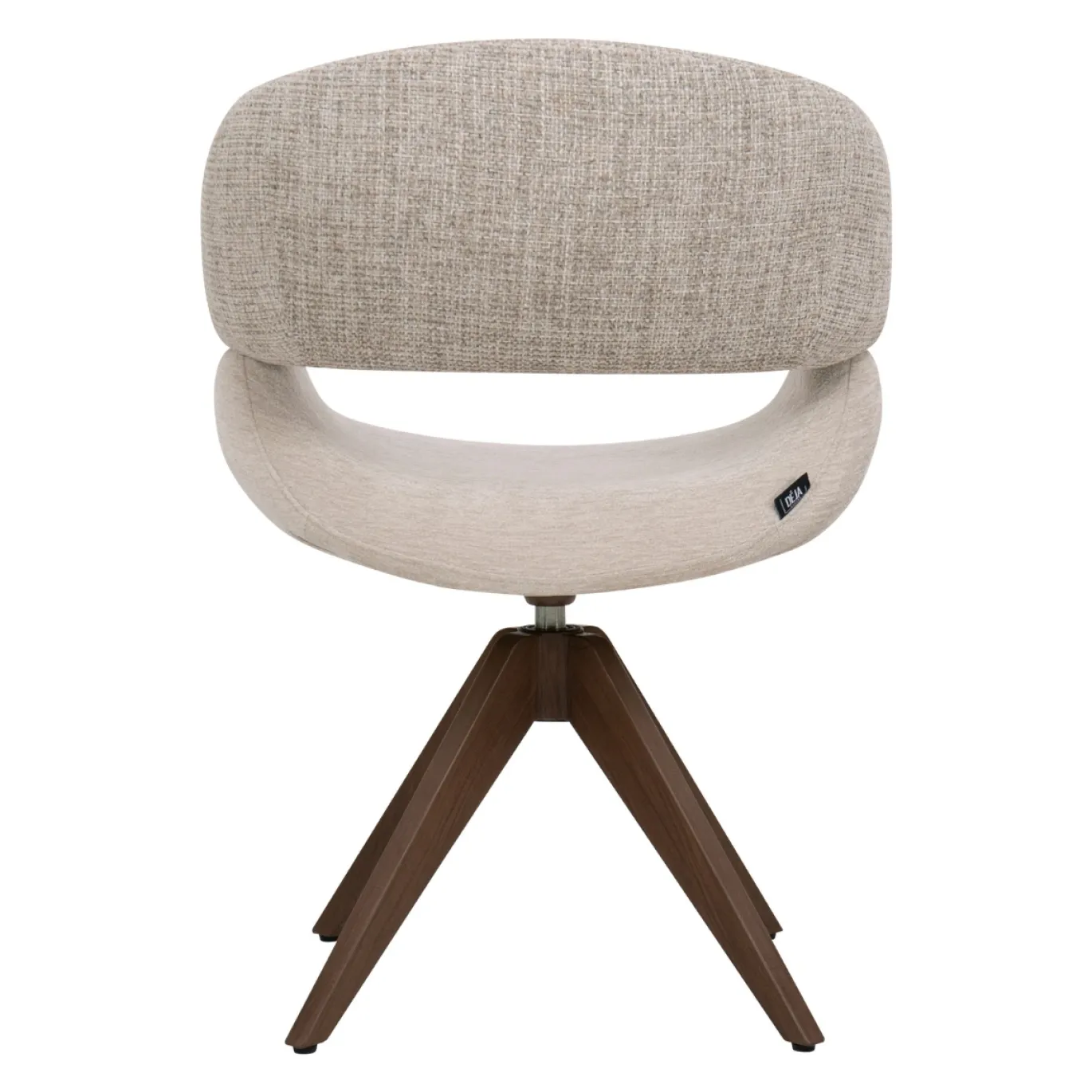DÉJA Eetkamerstoel Foss Beige/Walnoot Draaibaar