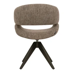 DÉJA Eetkamerstoel Foss Taupe/Anodic Brown Draaibaar