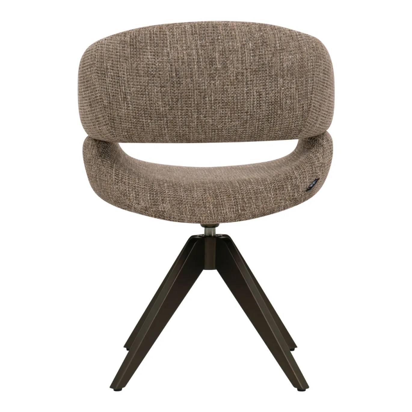 DÉJA Eetkamerstoel Foss Taupe/Anodic Brown Draaibaar