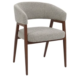 DÉJA Eetkamerstoel Fureso Taupe/Walnoot