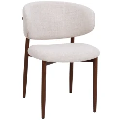 DÉJA Eetkamerstoel Jessie Beige/Walnoot