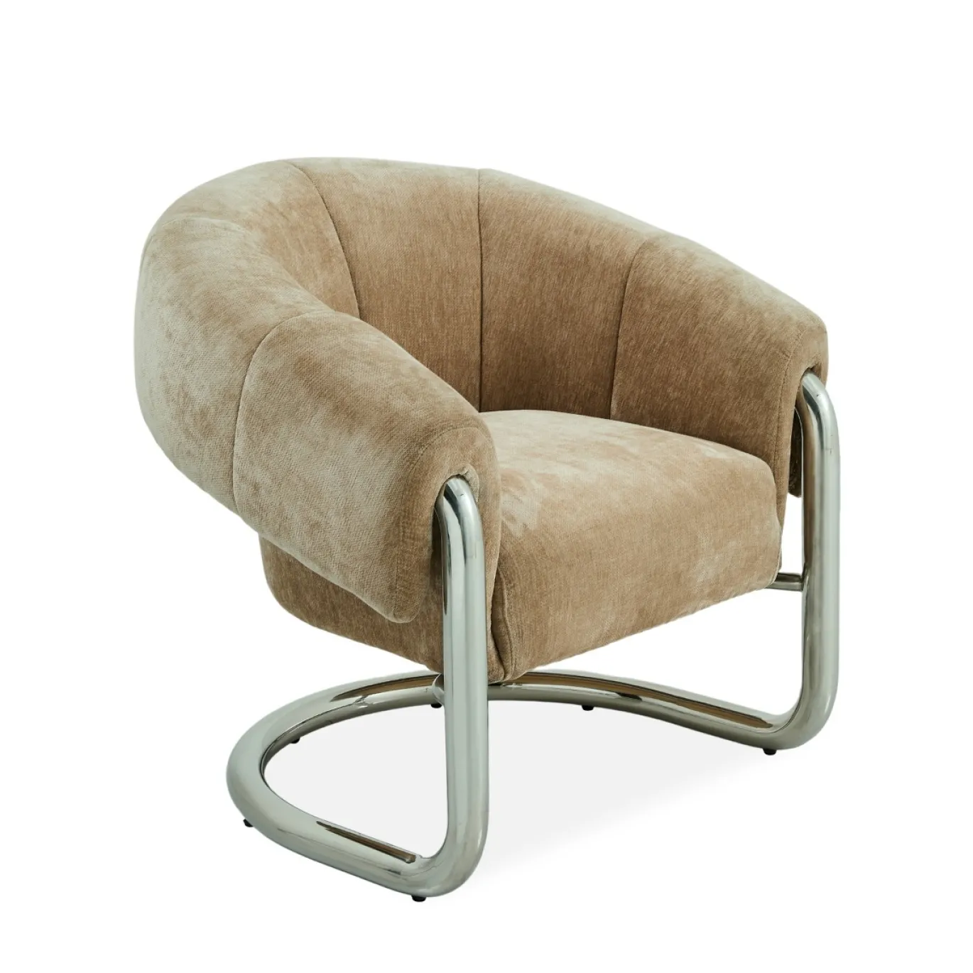 DÉJA Eetkamerstoel Leka Beige/Chrome