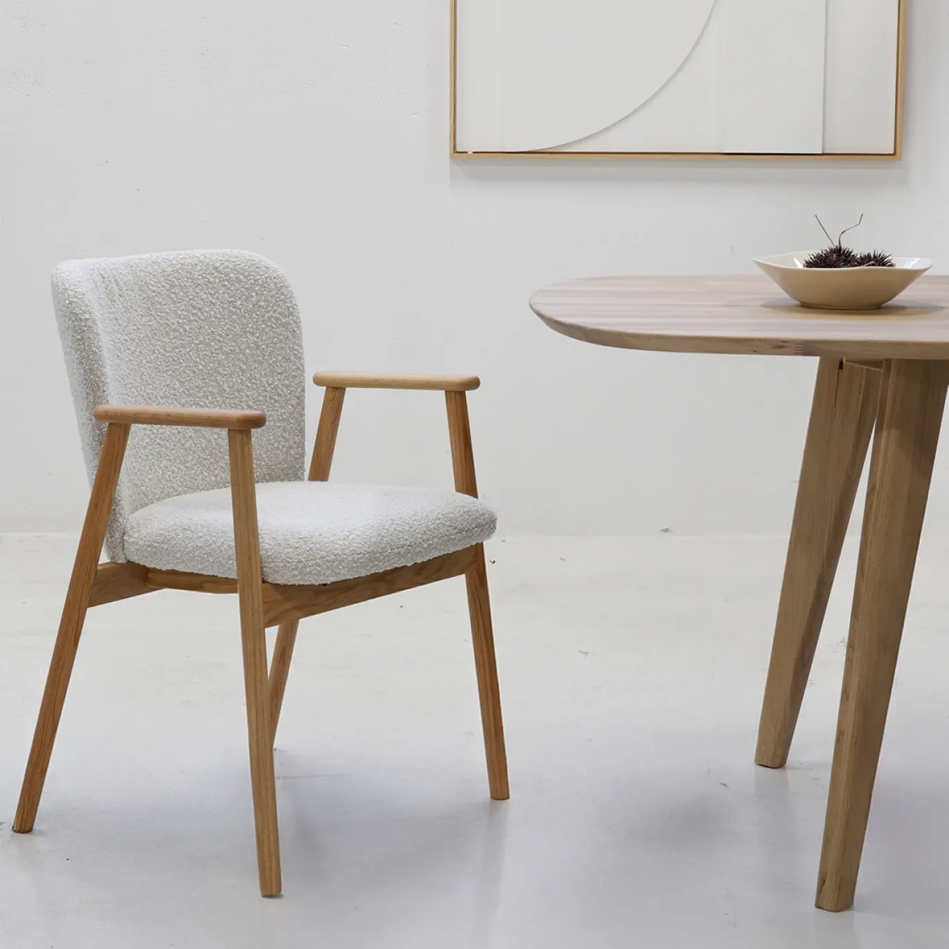 DÉJA Eetkamerstoel Lena Beige Eiken