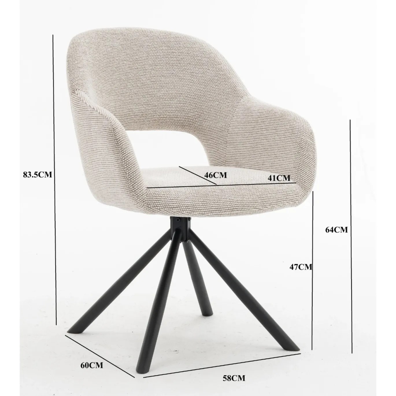 DÉJA Eetkamerstoel Livia Beige