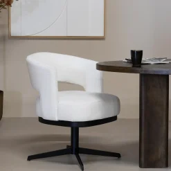 DÉJA Eetkamerstoel Louis Beige Draaibaar