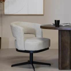 DÉJA Eetkamerstoel Louis Taupe Draaibaar