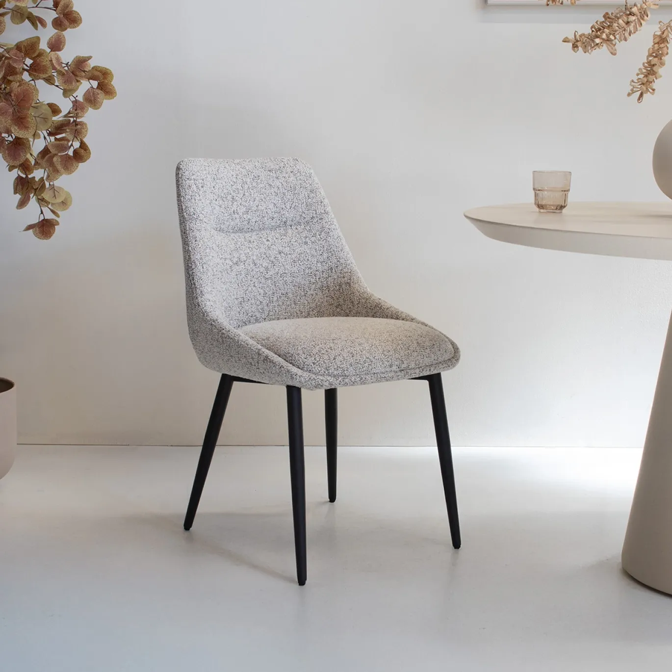 DÉJA Eetkamerstoel Malou Beige/Zwart