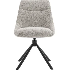 DÉJA Eetkamerstoel Malou Beige/Zwart Draaibaar