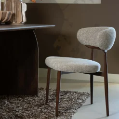DÉJA Eetkamerstoel Milan Beige/Walnoot