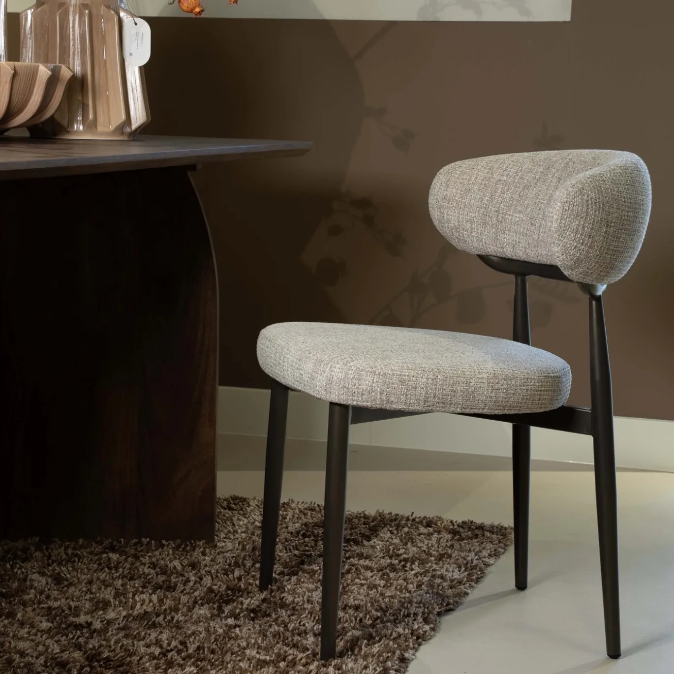 DÉJA Eetkamerstoel Milan Beige/Brons