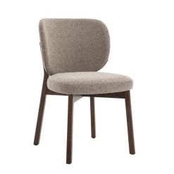 DÉJA Eetkamerstoel Nobu Taupe/Walnoot Eiken