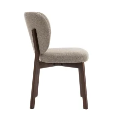 DÉJA Eetkamerstoel Nobu Taupe/Walnoot Eiken