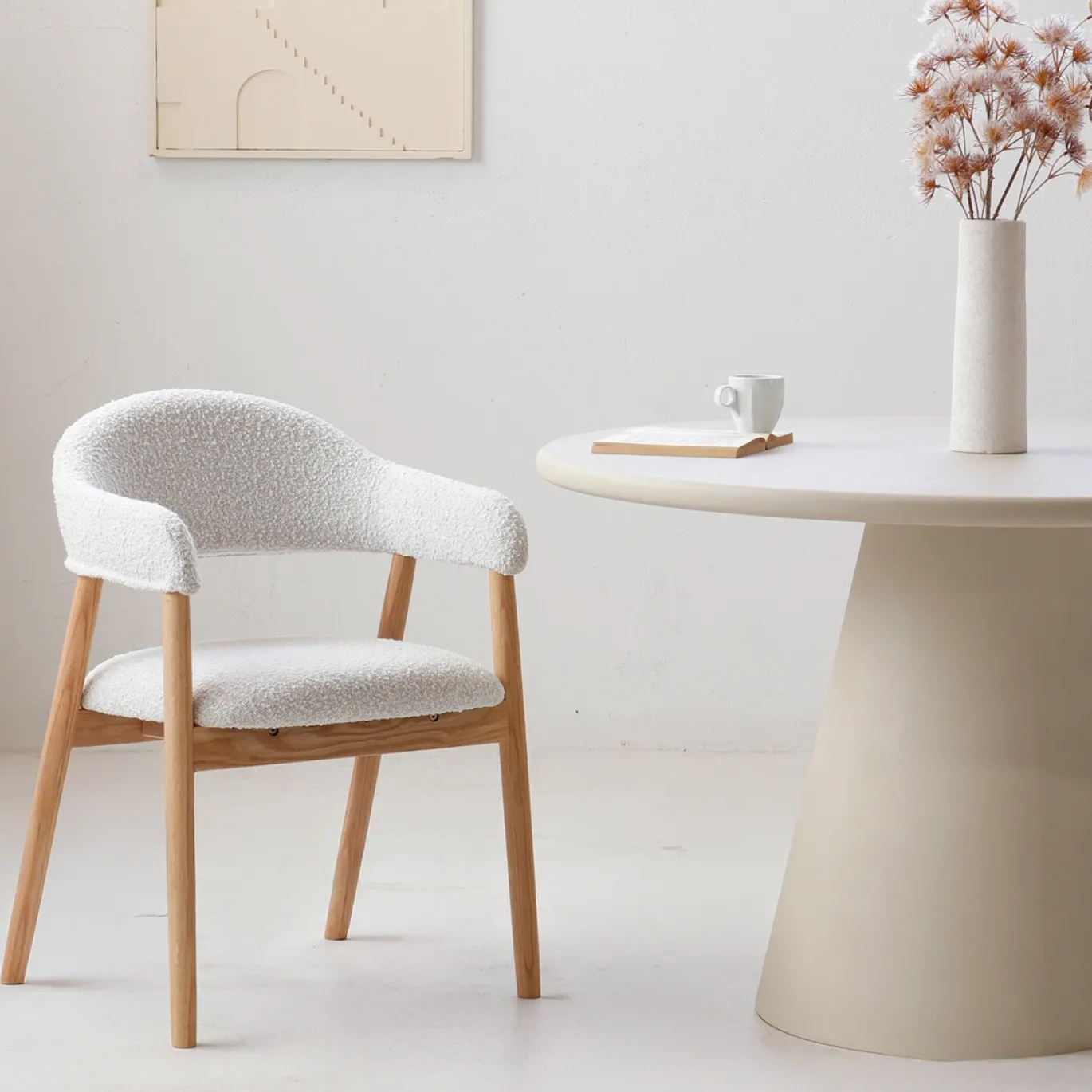 DÉJA Eetkamerstoel Noémi Beige Eiken