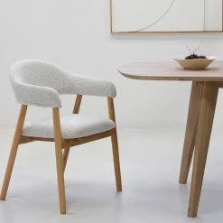 DÉJA Eetkamerstoel Noémi Beige Eiken