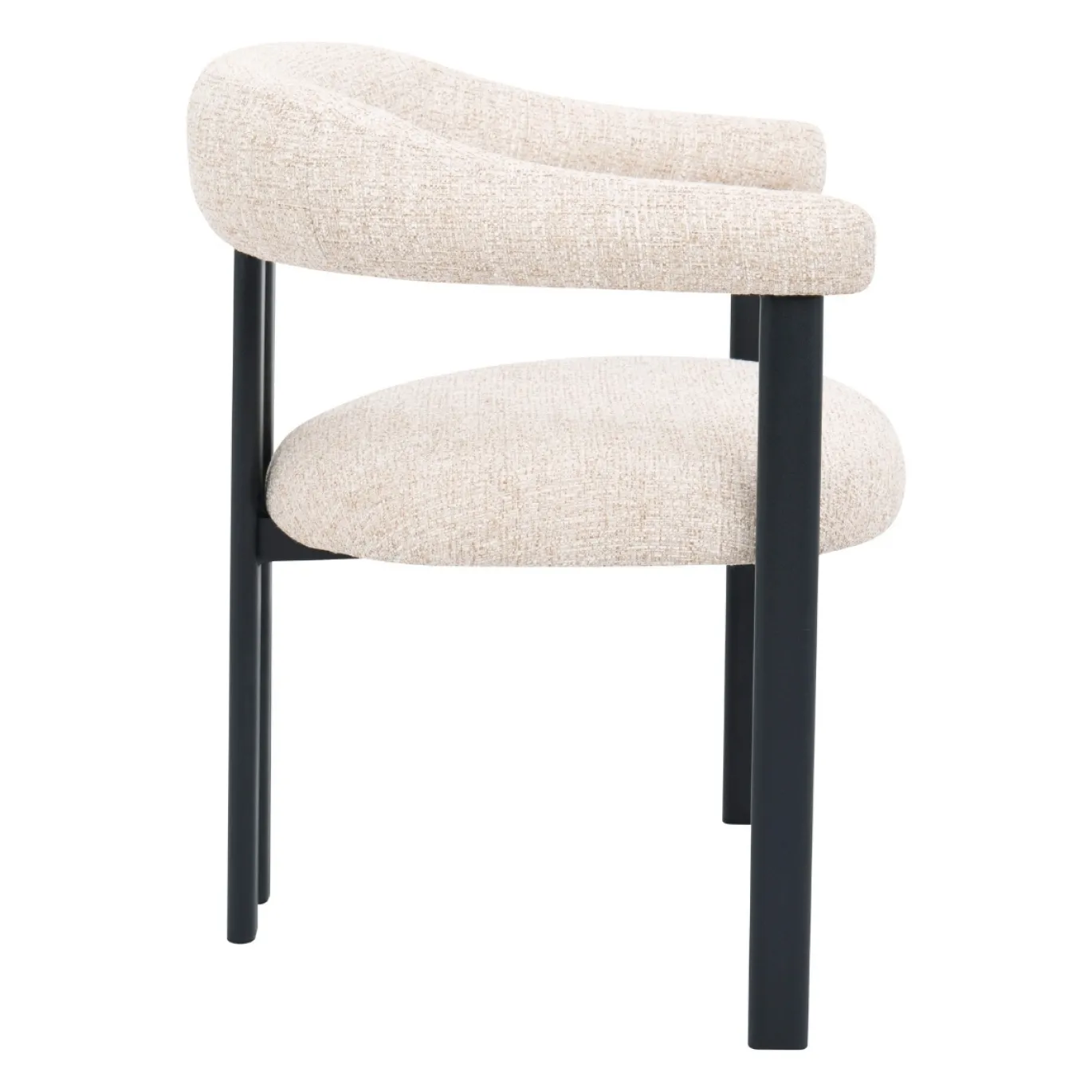 DÉJA Eetkamerstoel Odense Beige/Zwart