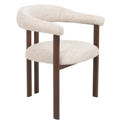 DÉJA Eetkamerstoel Odense Beige/Walnoot