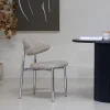 DÉJA Eetkamerstoel Skara Taupe/Chrome