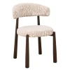 DÉJA Eetkamerstoel Swirl Beige/Walnoot