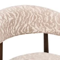 DÉJA Eetkamerstoel Swirl Beige/Walnoot
