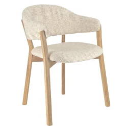 DÉJA Eetkamerstoel Uppsala Beige/Naturel Eiken