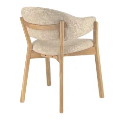 DÉJA Eetkamerstoel Uppsala Taupe/Naturel Eiken